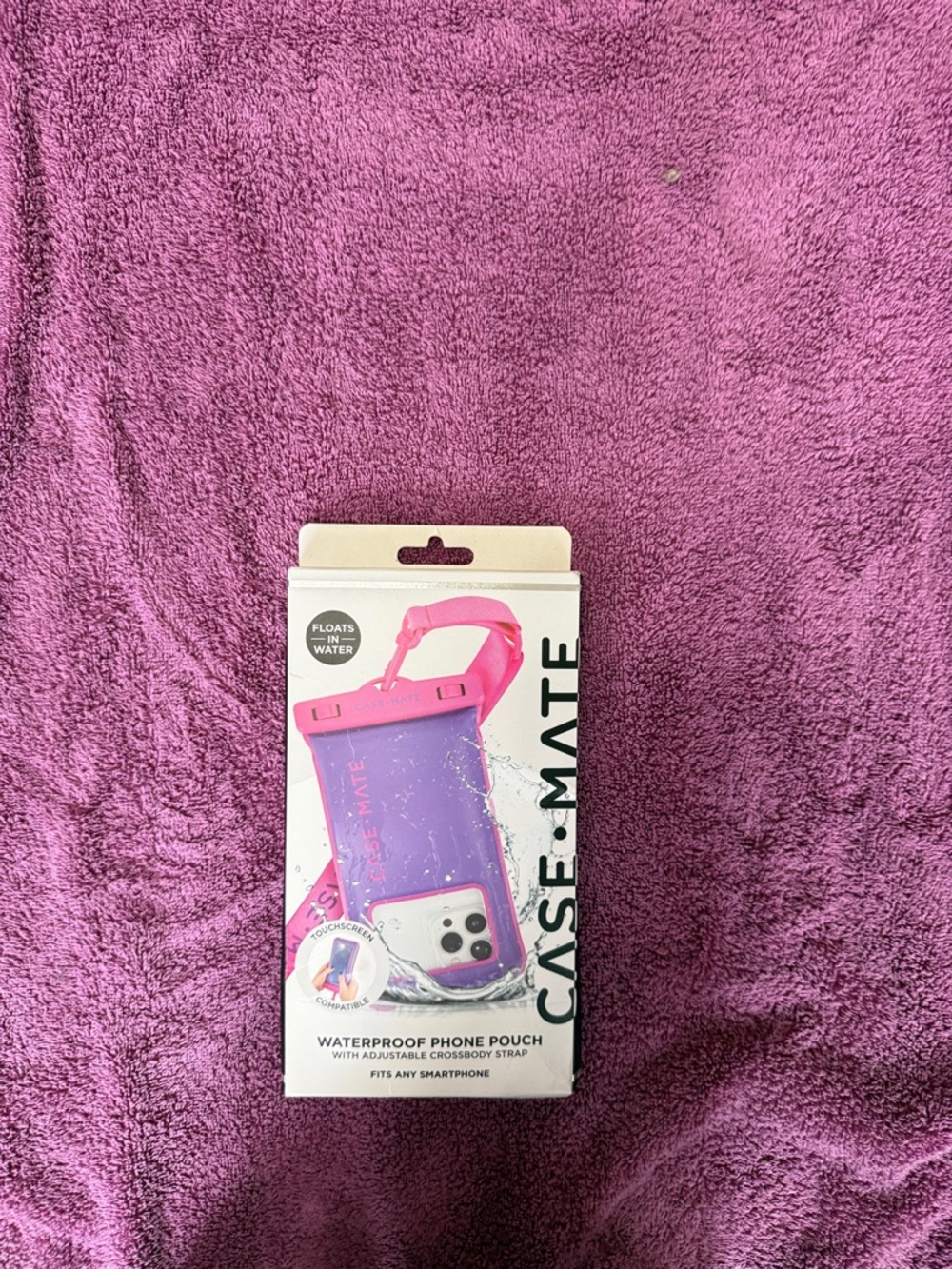 case-mate Pink and Purple Waterproof Floating Phone Pouch